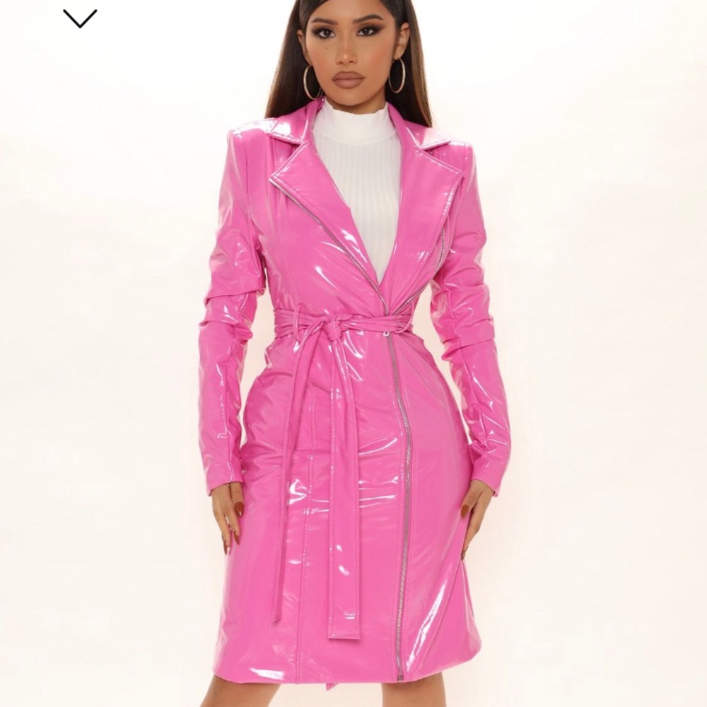 New Pink Trench Coat